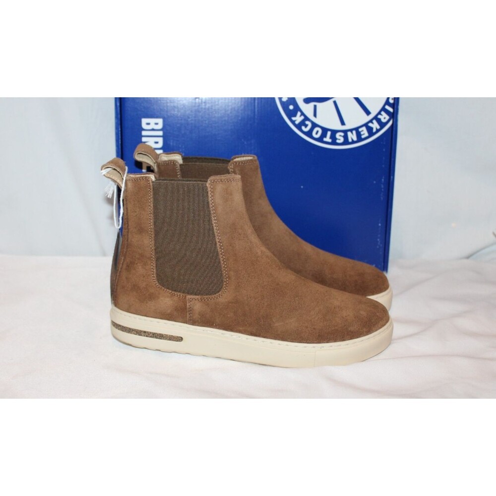 Birkenstock Bend Chelsea Ankle Boots Women EU 39 N Suede Leather $175 Dark Tea